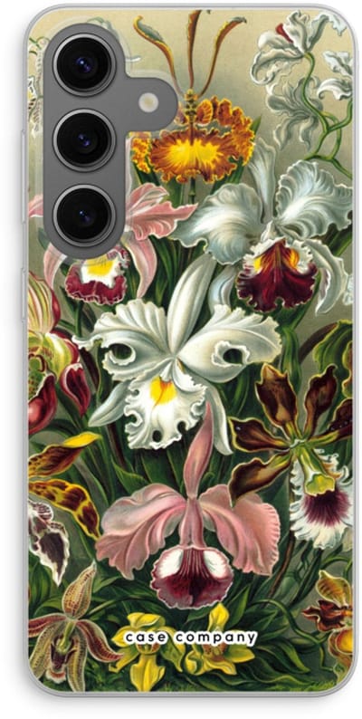 Case Company® - Hoesje geschikt voor Samsung Galaxy S24 hoesje - Haeckel Orchidae - Soft Cover Telefoonhoesje - Bescherming aan alle Kanten en Schermrand