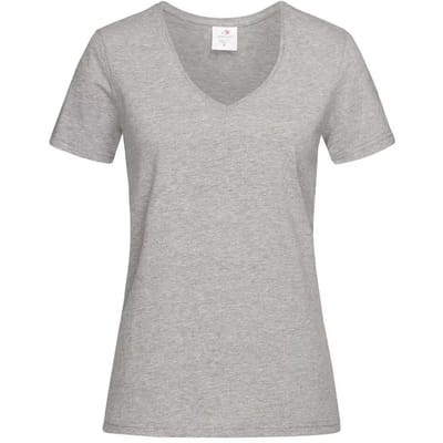 Stedman Classic-T V-Neck Women S279 - Grey Heather - M