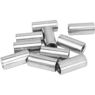 10 STKS Ronde Verbindingsmoer Binnendraad M10 X 1.5 14 L30mm RVS Koppelmoer voor