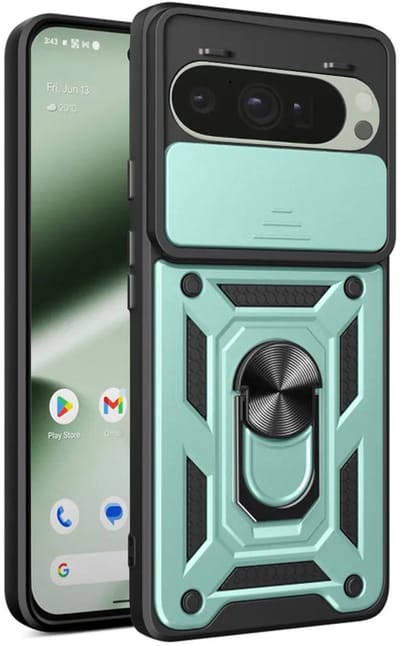 Hoesje geschikt voor Google Pixel 10 / 10 Pro - Techsuit Camshield Back Cover - Groen