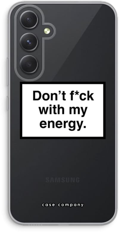 Case Company® - Hoesje geschikt voor Samsung Galaxy A54 hoesje - My energy - Soft Cover Telefoonhoesje - Bescherming aan alle Kanten en Schermrand