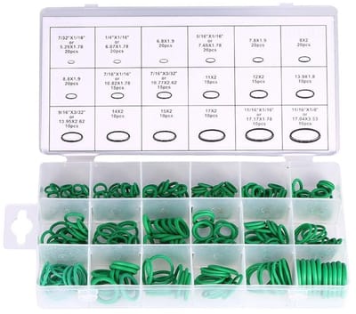 Allecto - O-Ring Set - 270 Stuks - Voor Auto Reparatie - 18 Maten - Rubber O-Ringen - Geschikt voor Loodgieterswerk - Diverse Maten
