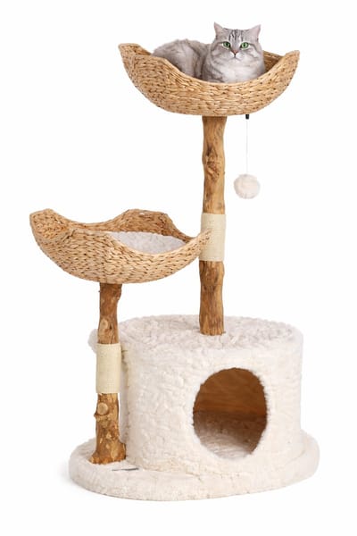 Krabpaal – Flamingo Design Line Hector – krabpaal kat – krabmeubel – design krabpaal – 75x46x111 cm – beige