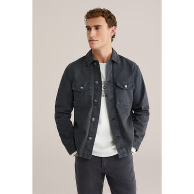 We Fashion Overshirt Blue Size: M | Casual Shirts Outlet | Heren | Blauw