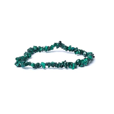 Armband Malachiet Chips Elastisch - ±0.4cm