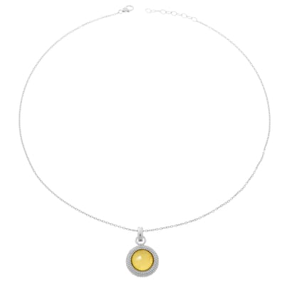 Orphelia Dames 925 Sterling Zilver Set: Ketting-Hanger + Oorbellen - Zilver SET-6041/2