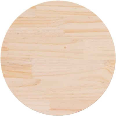 Tafelblad Hout - Ronde Top - Eettafel Maken - Massief Hout - 50x2.5 cm - Onbehandeld