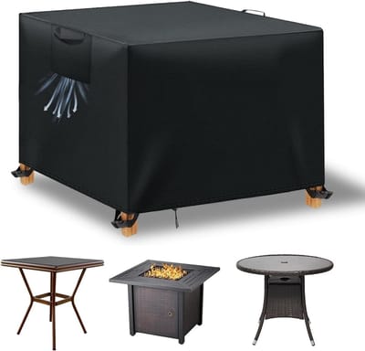 Tuinmeubel Afdekking Waterdicht Zwart 180 x 120 x 74 cm voor Zitgroep en Tuintafels