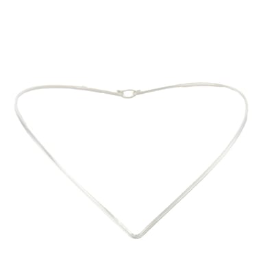 Behave – Ketting - Zilveren Spang – Massief 925 Sterling Zilver – Hand gesmeed