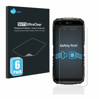 Savvies - Screenprotector voor Doogee S41 Pro - Folie Beschermfolie transparant 6 Stuks