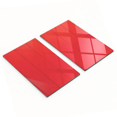 Multifunctionele decoratieve keukenplanken van glas en hout, 2x30x52 cm