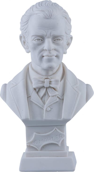 Music Gifts - Albast borstbeeld Mahler - 11 cm