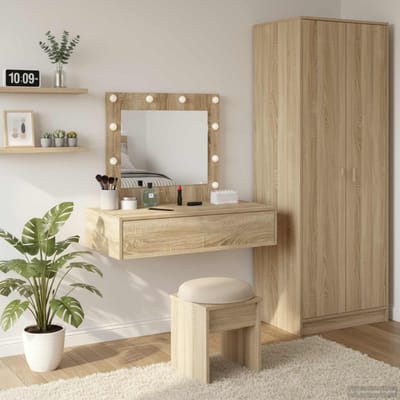 vidaXL - Kaptafel - Bruin - 83 - x - 40 - x - 70 - cm - Bewerkt - hout