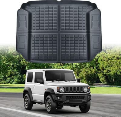 All-Weather Kofferbakmat voor Suzuki Jimny JB64/JB74 (2021-2023) - Duurzaam TPE Rubber, Waterdicht en Antislip, Perfecte Cargo Liner voor 2-Zitter en Autoaccessoires