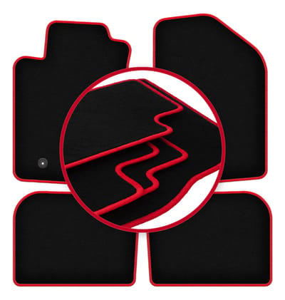 CARLUX-RED automatten voor: Toyota Avensis II T25 stationwagen, liftback, sedan (2003-2009)