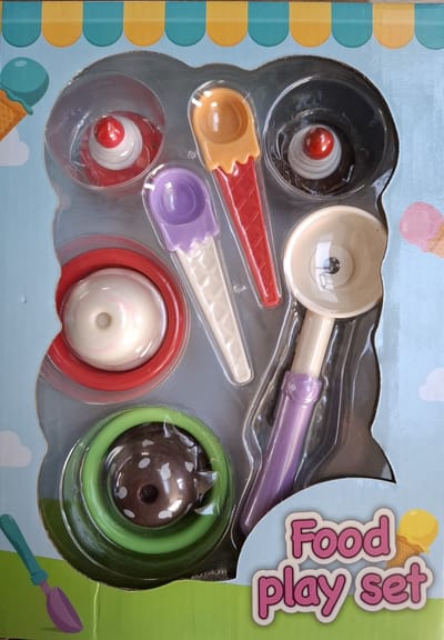 food play set ice cream and cake
