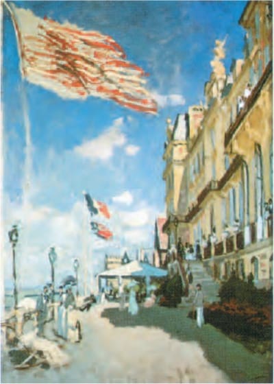 Mini kunstposter - Claude Monet - Hotel in Trouville - 24x30 cm