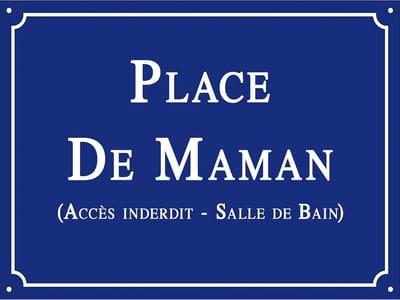 Klassiek Straatbord - Naambord Huis - Decoratief Paneel - Gepersonaliseerd Design - 30 x 40 cm - Blauw Wit