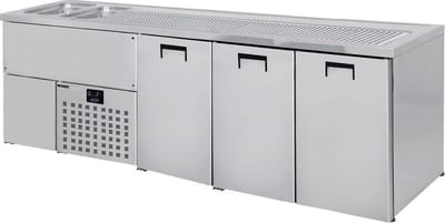 Professionele Bierkoeler 3 Deuren 2L | Combisteel | 7489.5345 | Horeca