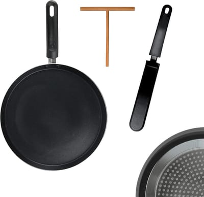 Crepe Pan met Keukengerei