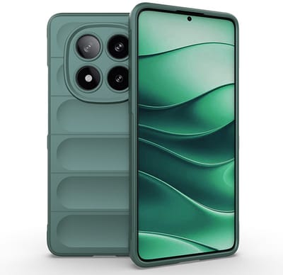 MobyDefend Hoesje - Geschikt voor Xiaomi Redmi Note 14 Pro 5G - TPU Gripcase - Groen
