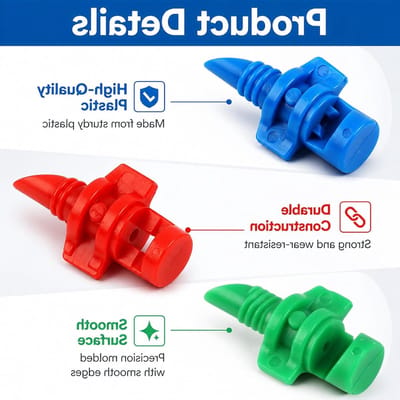 150 stuks micro-sproeiers voor druppelirrigatie, ideaal voor broeikas en mini-tuin, verstelbare sproeikop 90°/180°/360°