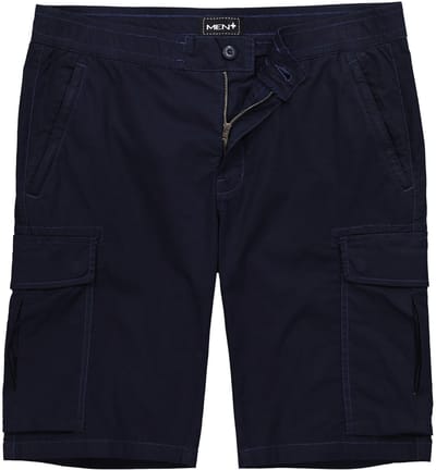 Men Plus - Heren - Cargo-Bermuda buikvriendelijk relaxed fit - Navy blauw - Maat 70