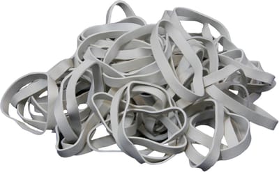 1 kg - Elastiek - wit - diameter 40mm - breedte 5mm - in zak - ca 990 stuks