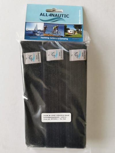 Klittenband / Velcro Hook 'n Loop SET van 3 stuks | 100cm zwart