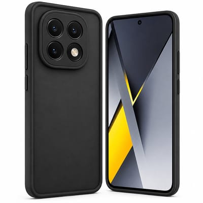 Geschikt voor Xiaomi Poco F8 Pro 5G Hoesje - Siliconen Matte Back Cover - Zwart