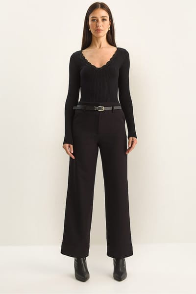 Hoge Taille Wijde Pantalon