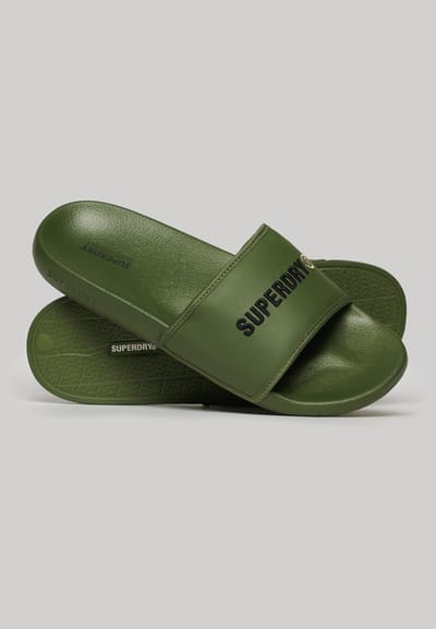 Superdry - Tarp vegan badslippers - Heren - Slippers