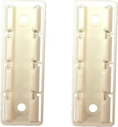 Plisse hordeur bevestigingsplaatje Creme-wit 1 st.