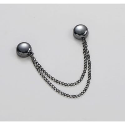 1 pièce Broche à chaîne exquise Boucle Clips magnétiques pour vêtements Sans clou Vêtements Écharpe Jambes de pantalon Boutons de manchette Boucle Boutons Fourniture de couture noir
