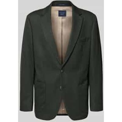 comfort fit 2-knoops colbert met reverskraag