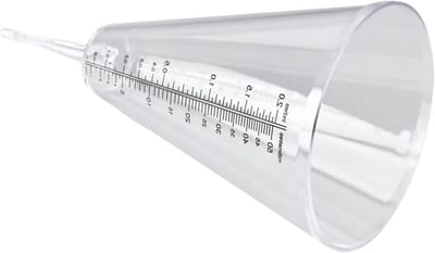 Regenmeter Tuin - Neerslagmeter Tuin - Tuin Bewatering - Direct Afleesbaar - 21 x 10 x 10 cm - Transparant