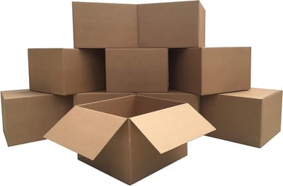 Verhuisdozen Extra Groot - Verhuisdozen Set - Spullen Opslaan - Professionele Kwaliteit - 38x23x7 inch - Bruin