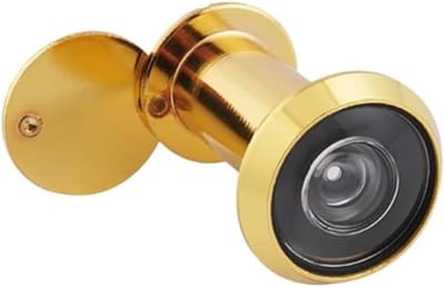 Deurspion Koper - Kijkgaatje Beveiliging - Veiligheid Thuis - 220 Graden Zicht - 35-60mm Deur - Goudkleurig