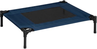 Atlasyx hondenbed - Hondenmand - Hondenkussen - Hondenbed buiten - Hondenstretchers - Draagvermogen 30 kg - 76 x 61 x 18cm - Blauw