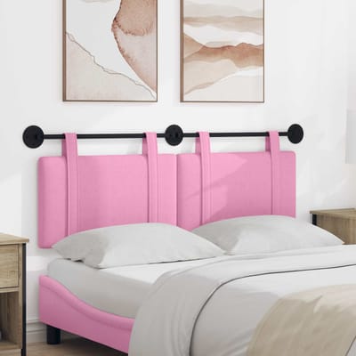 vidaXL - Hangend - hoofdbord - Roze - Stof