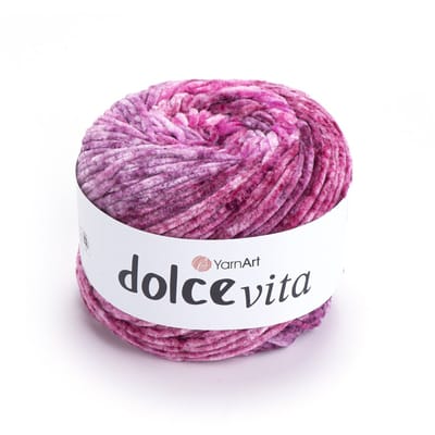 YarnArt Dolce Vita Chenille Verloopgaren - 100% Micropolyester - voor Truien en Vesten Haken en Breien - 150g / 260m - Kleur 3405