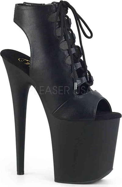 Pleaser - FLAMINGO-800-20 Plateau Laarzen, Paaldans schoenen - Paaldans schoenen - 35 Shoes - Zwart
