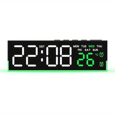 Livé® Digitale Wekker – Grote LED Display – Alarm en Timer Functie