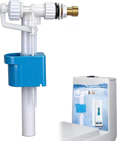 Vulventiel Toilet - Vlotterklep Spoelbak - Waterbesparing Toilet - Universele Schroefdraad - Verstelbare Hoogte - Wit Blauw