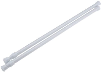 Dailygoods- Gordijnroede Uitschuifbaar - Gordijnroede Zonder Boren - Gordijnrails Compleet - Maximaal 2 kg - 40-70 cm - Schokbestendig Ontwerp - Gordijnstang