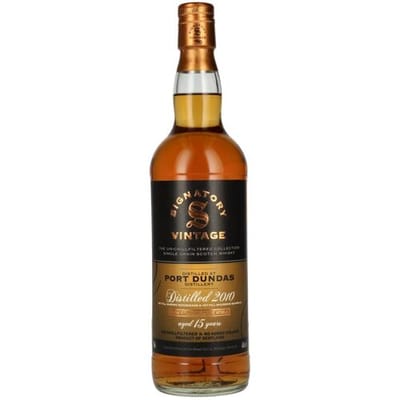 Ondertekenaar Vintage Signatory Vintage PORT DUNDAS 15 Years Old The Un-Chillfiltered 2010 46% Vol. 0,7l