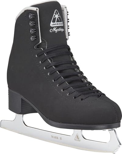 Jackson - Mystique - Kunstschaatsen - Schaatsen - Heren - Zwart - Extra Support & RVS IJzer - Maat EU 39