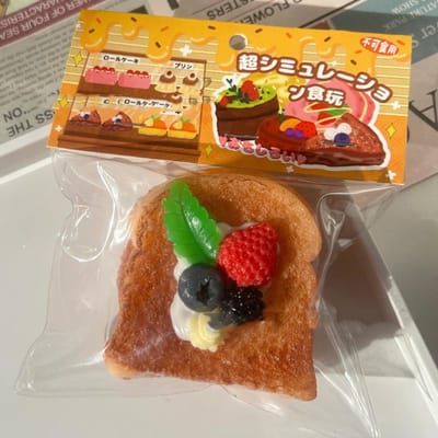 Gâteau Toast Fraise Chocolat Délicat Double Couche Pain aux Fruits Pouding Pêche Dessert Matcha Cadeau Fille orange