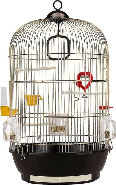 Ferplast Diva Antiek  Vogelkooi - Bruin - 40 x 40 x 65 cm