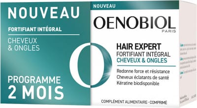 Oenobiol Hair Expert Integral Strengthener Haar & Nagels Set van 2 x 60 Tabletten
